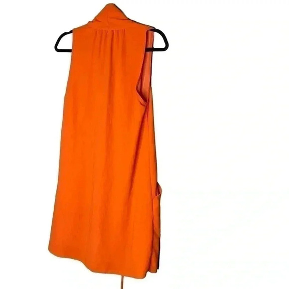 Wilfred Sabine Orange Dress Faux-wrap Mini  Dress With Pockets Size Small - Picture 7 of 8